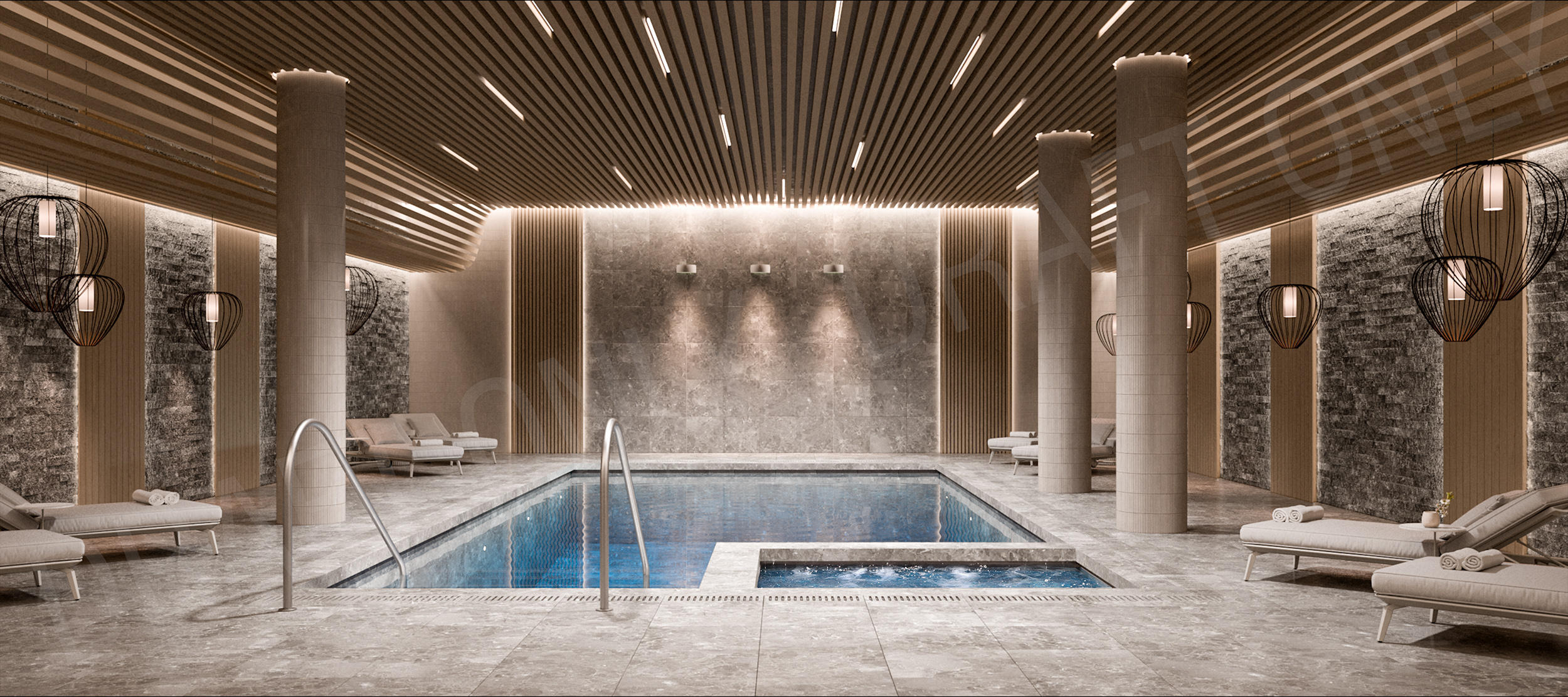 pool at amara residences