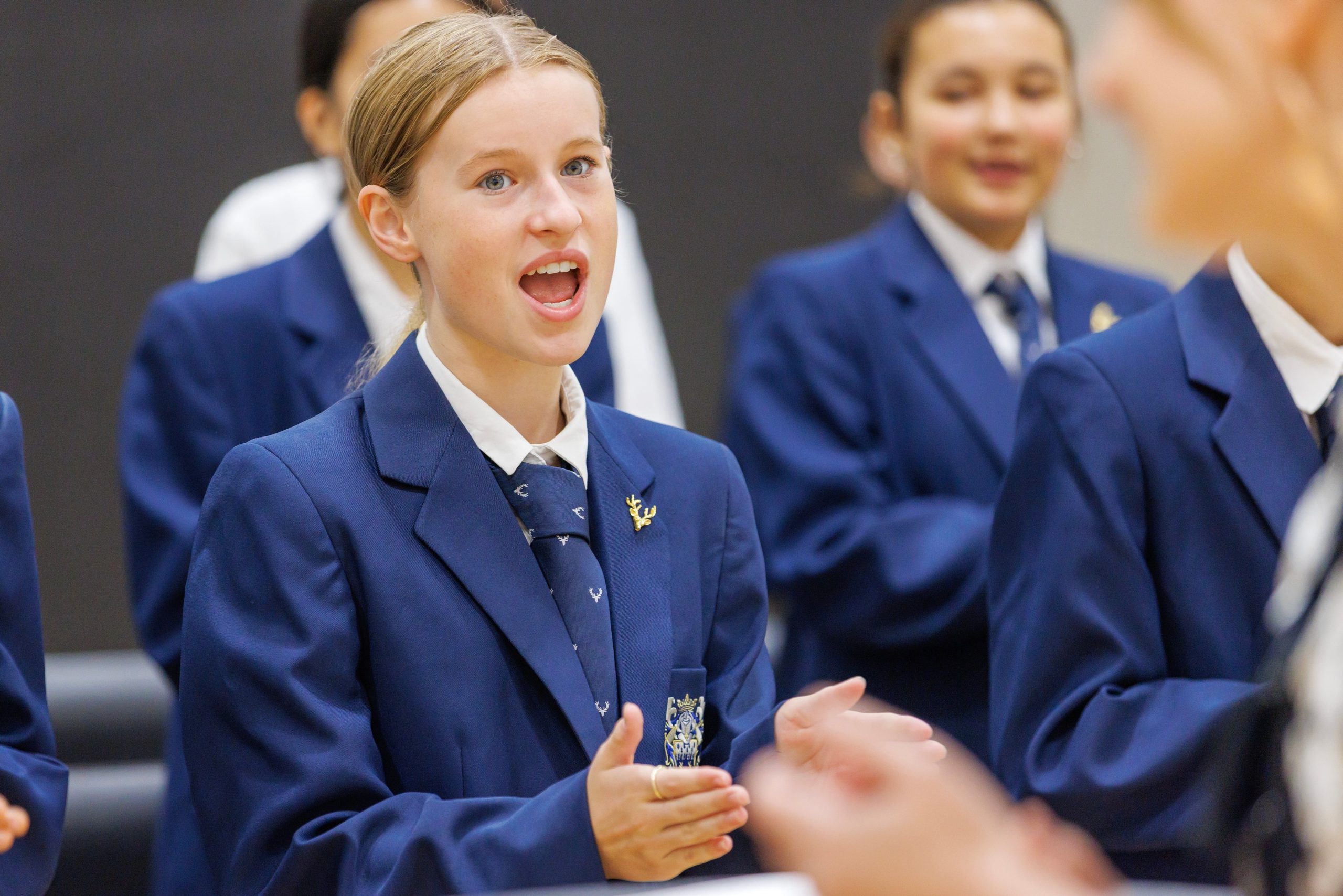 female student in reddam house north shore uniform